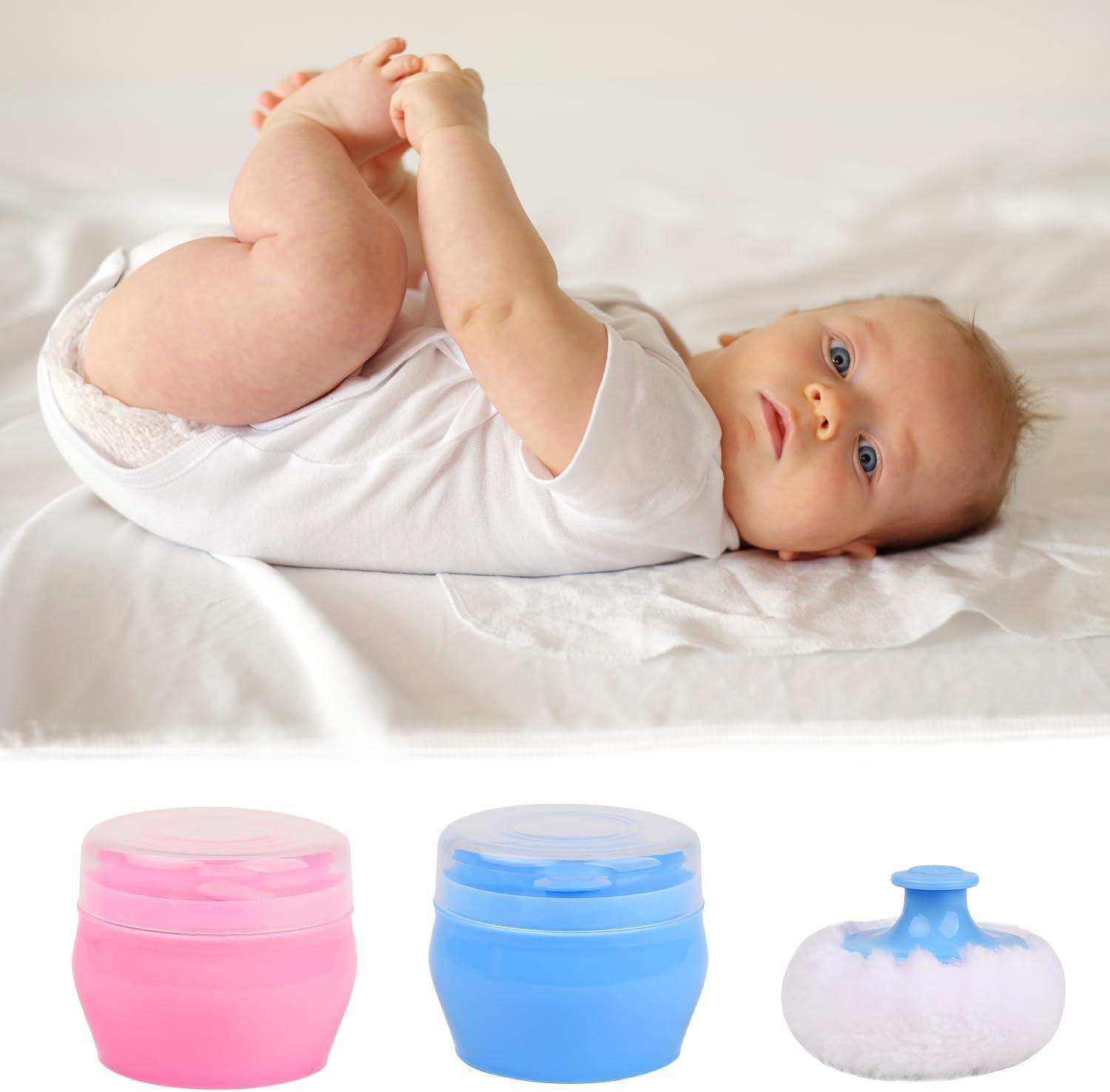 1Pk Baby Powder Puff W/Colour Box