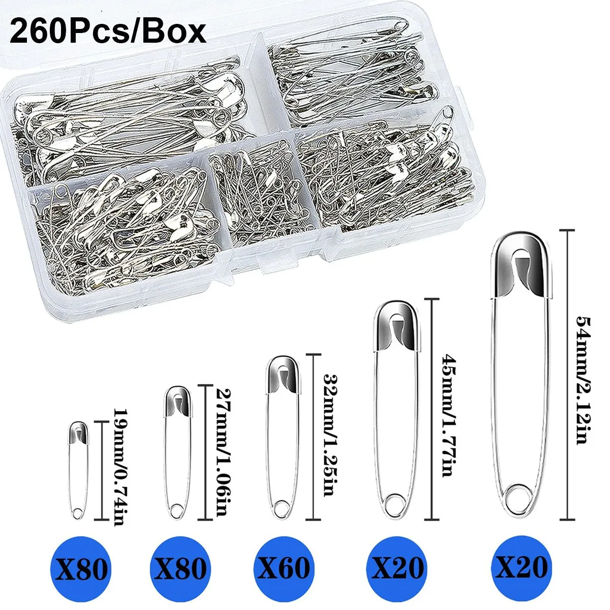 6Pk Safety Pins No.46002
