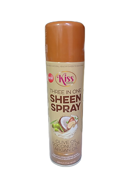 Kiss 3In1 Sheen Spray Olive/Coconut/Argan 450Ml