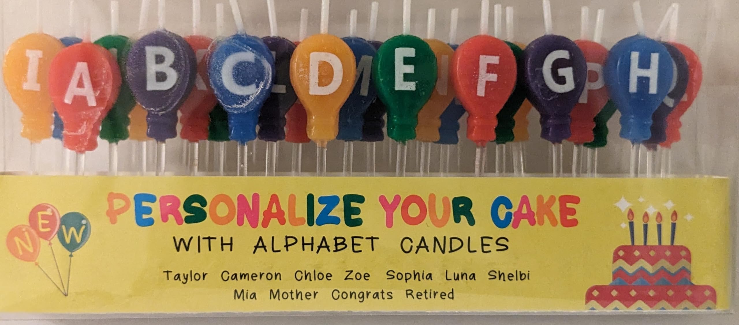 Birth/D Candles Letters