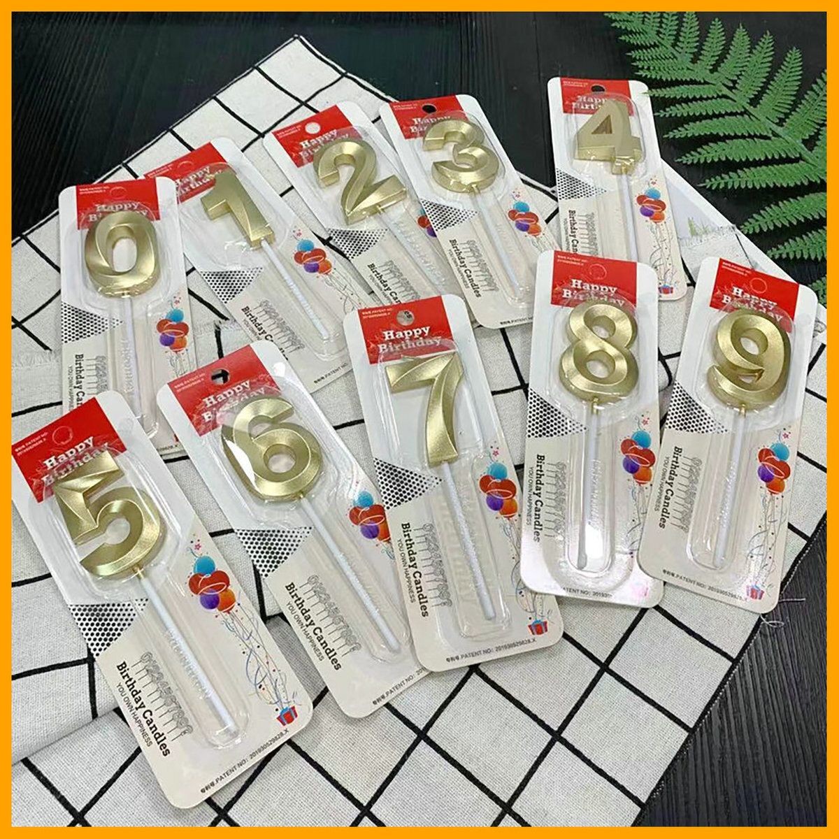Birthday Candles Golden Number