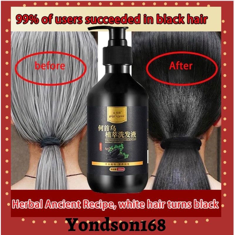 Black Hair Shampoo 25Ml