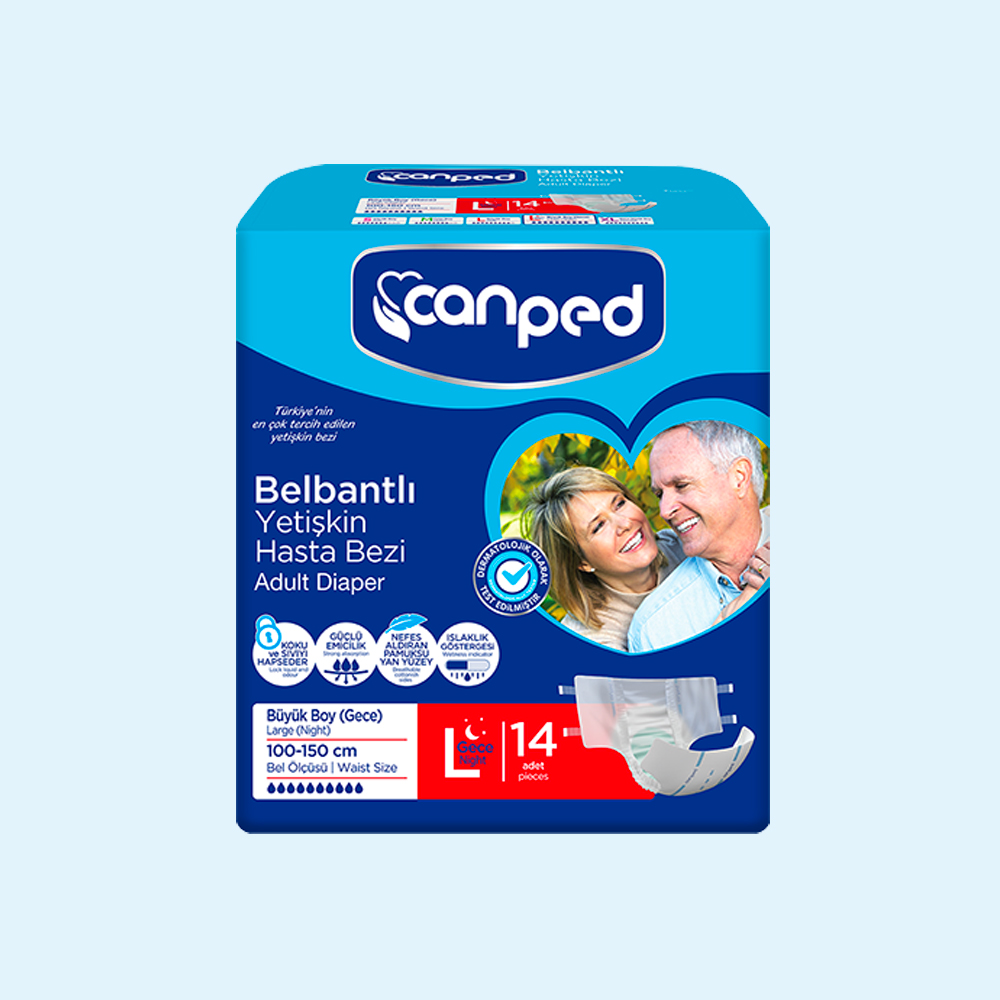 Canped Adult Diaper Eco. Med. 18S