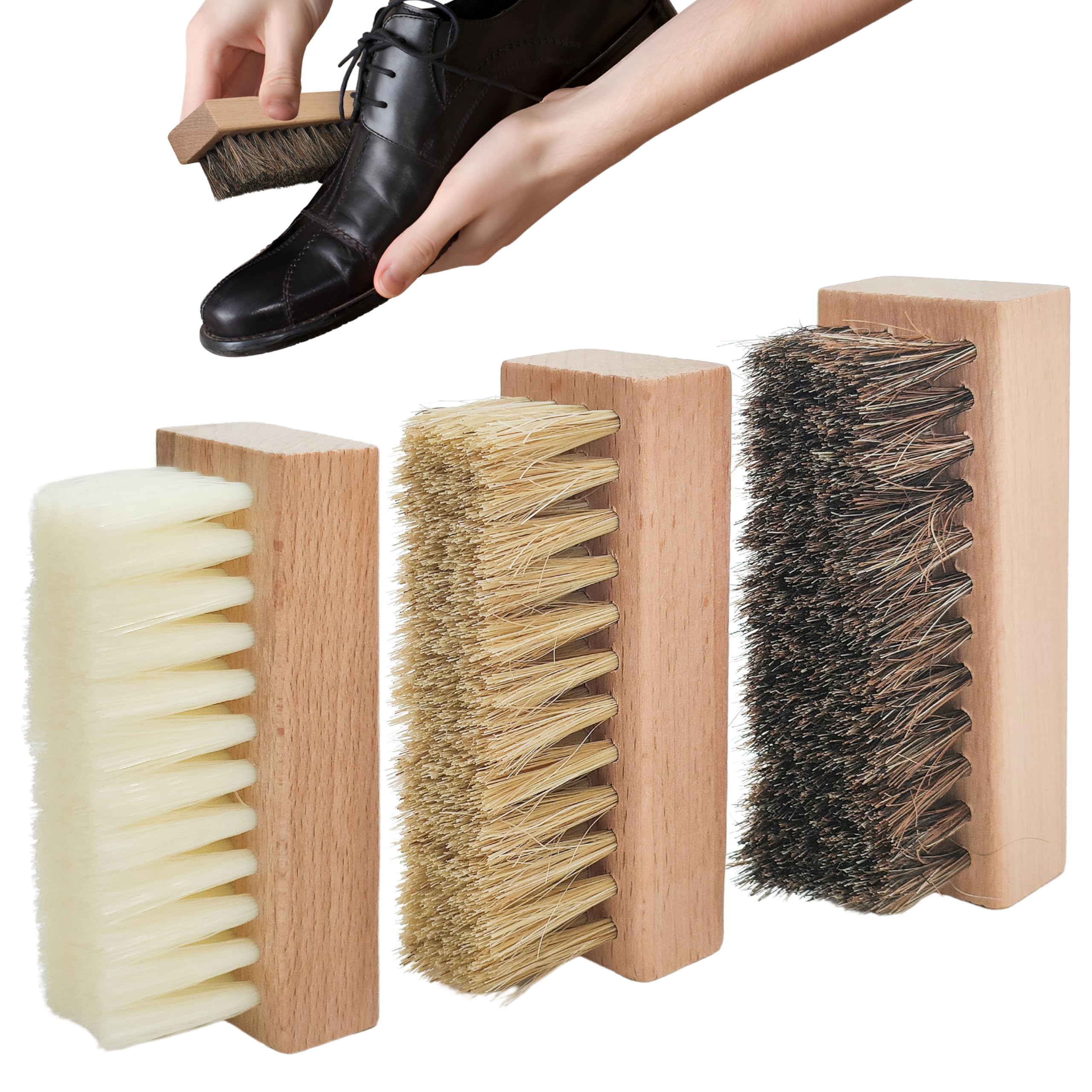 Clear Top Shoe Brush Small