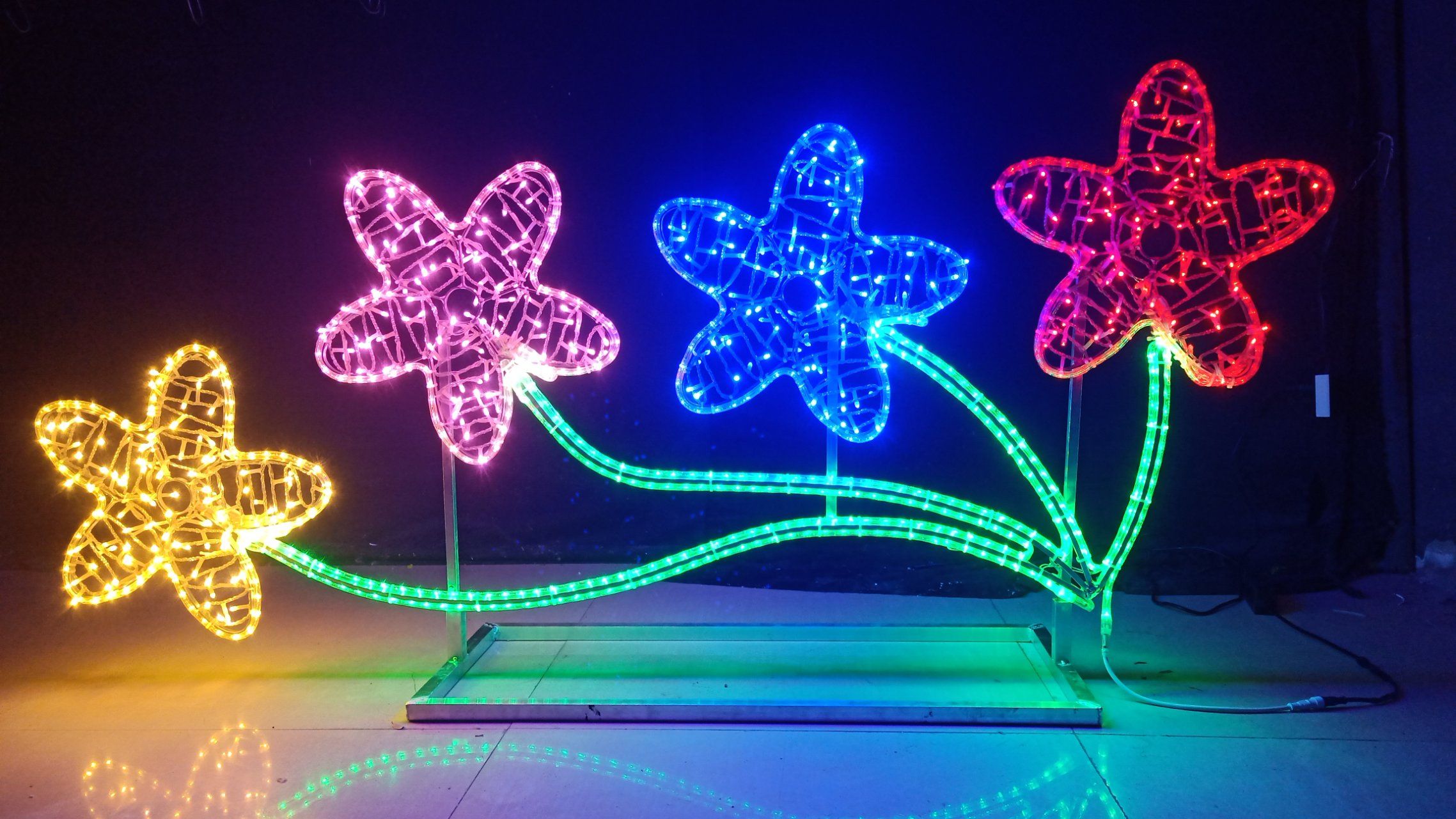 Decoration Christmas Light Flowers