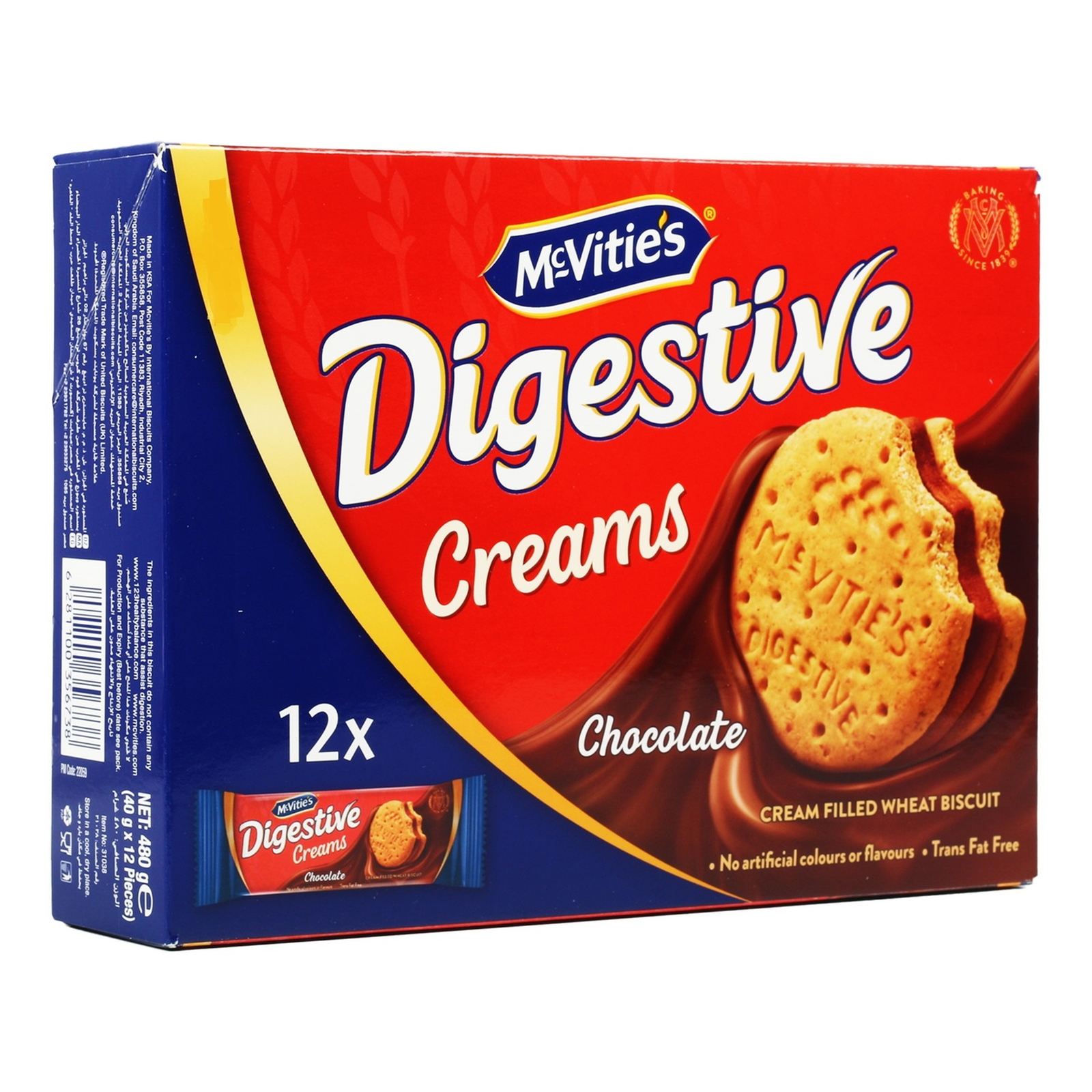 Digestive Creams Chocolate 37.5G