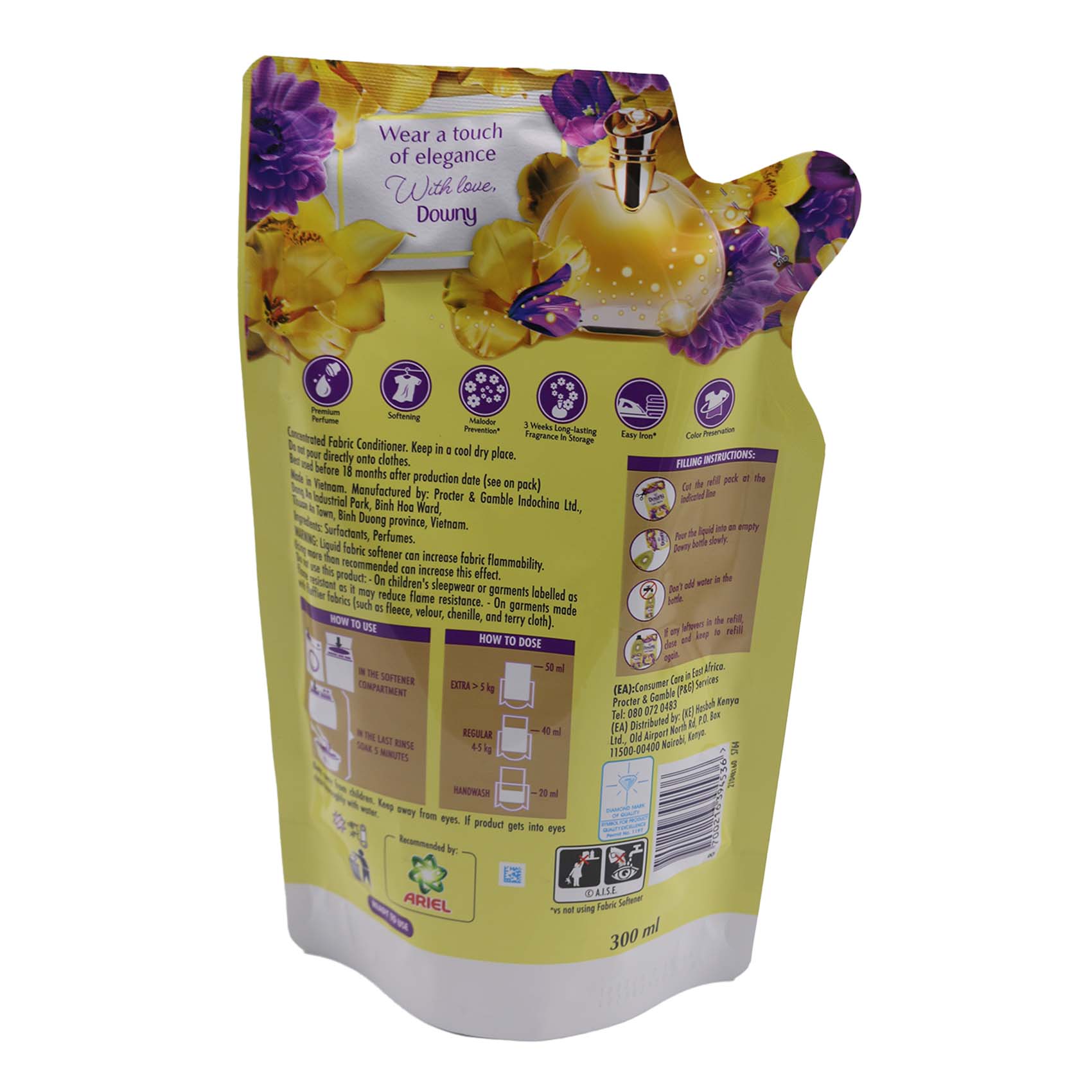 Downy Pouch Sweet Elegance 900Ml