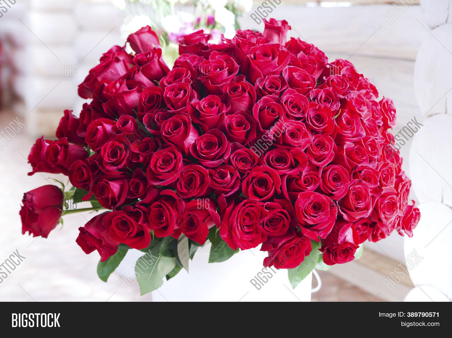 Flowers Bunches Red