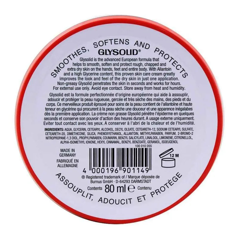 Glysolid Cream For The Skin 80Ml