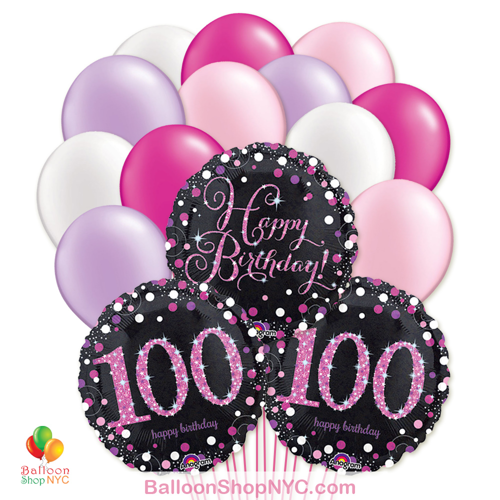 Happy Birthday Balloon 100Pcs Pkt