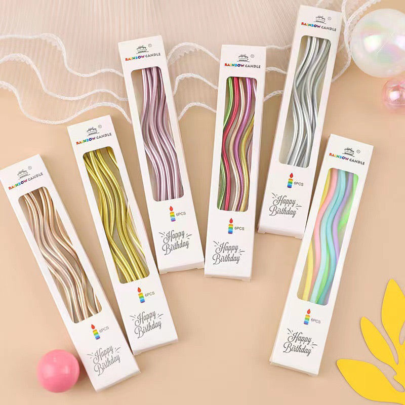 H/Birthday Spiral Candle 24Pcs