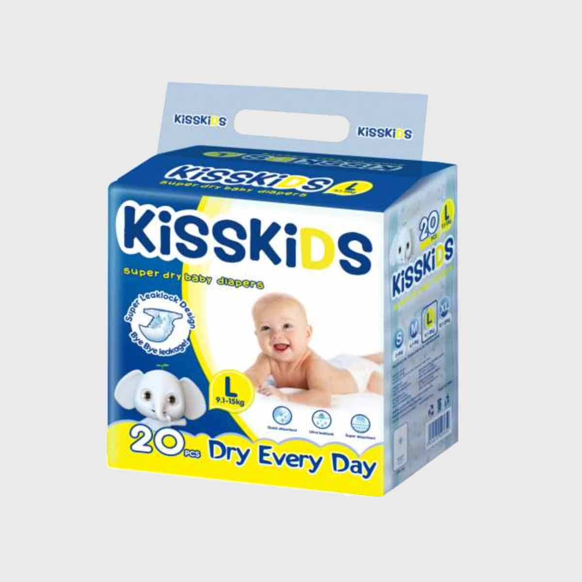 Kisskids Super Dry Baby Diapers
