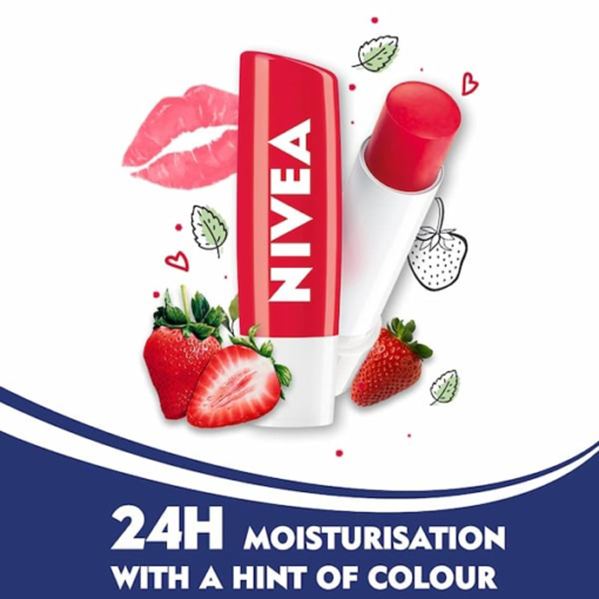 Lip-Balm Nivea Strawberry 4.8G