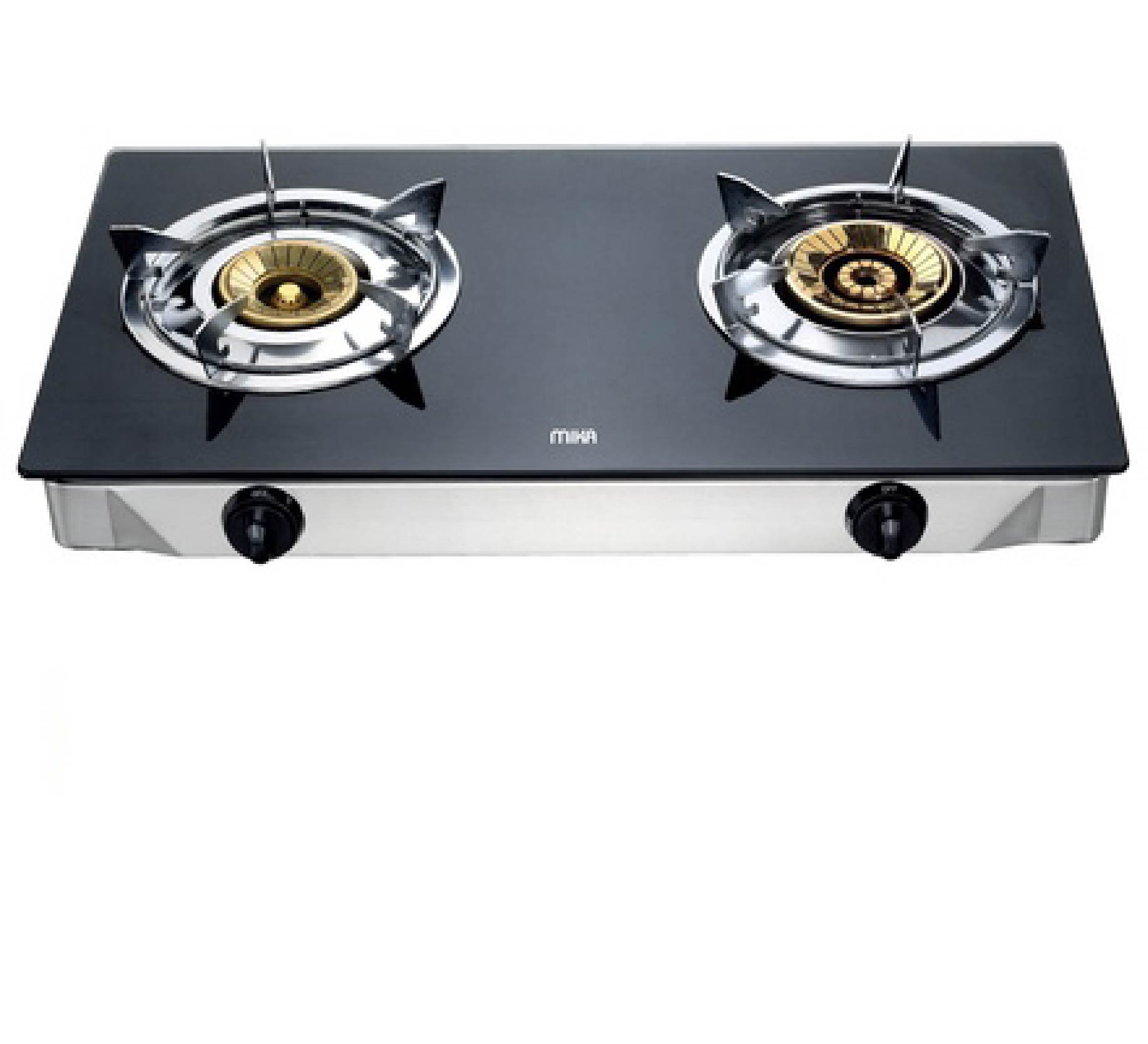 Mika Gas Stove 2Burner Metalic Gry Mgs1402