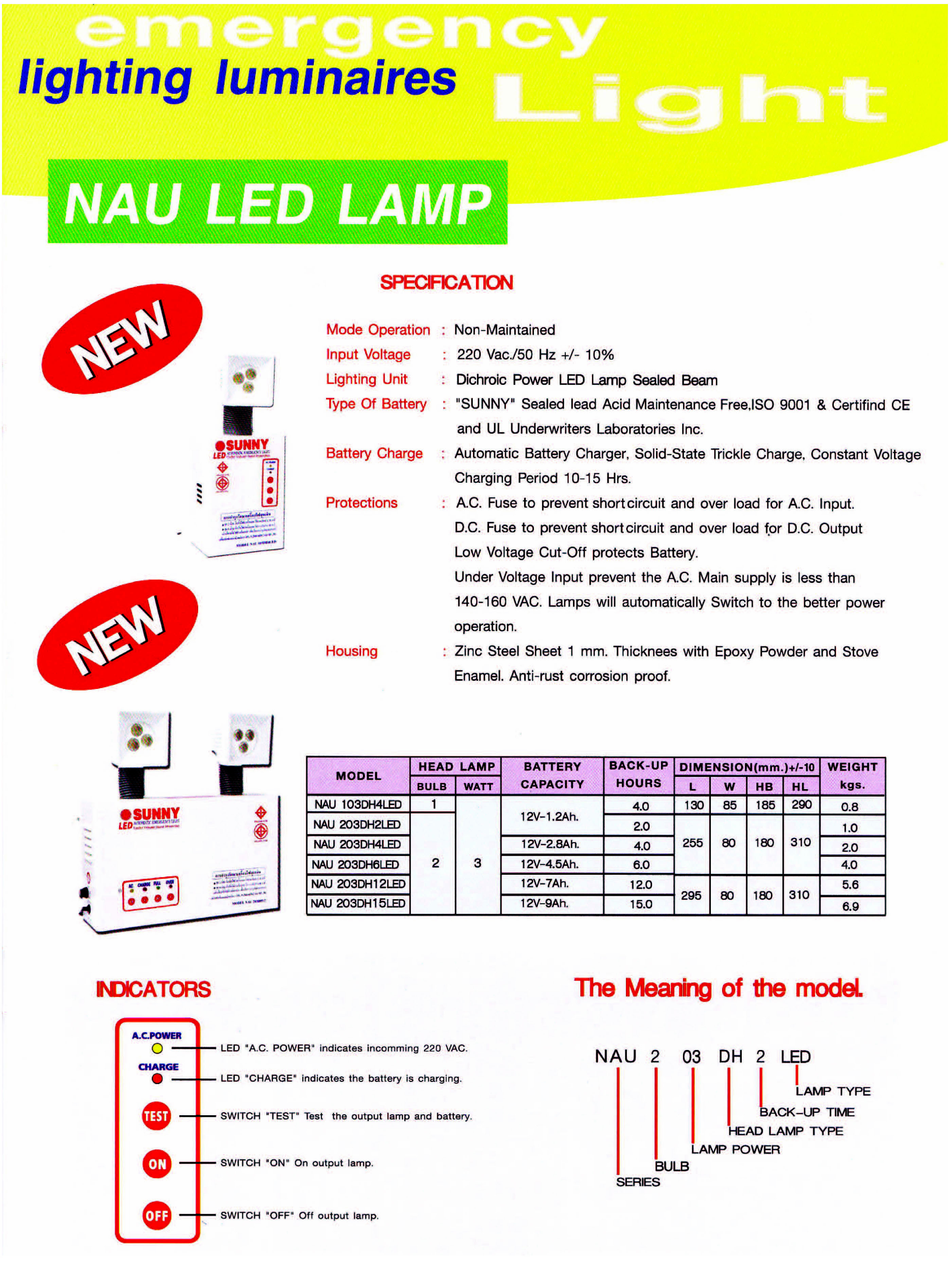 Nimbu Emergency Light Nal-722