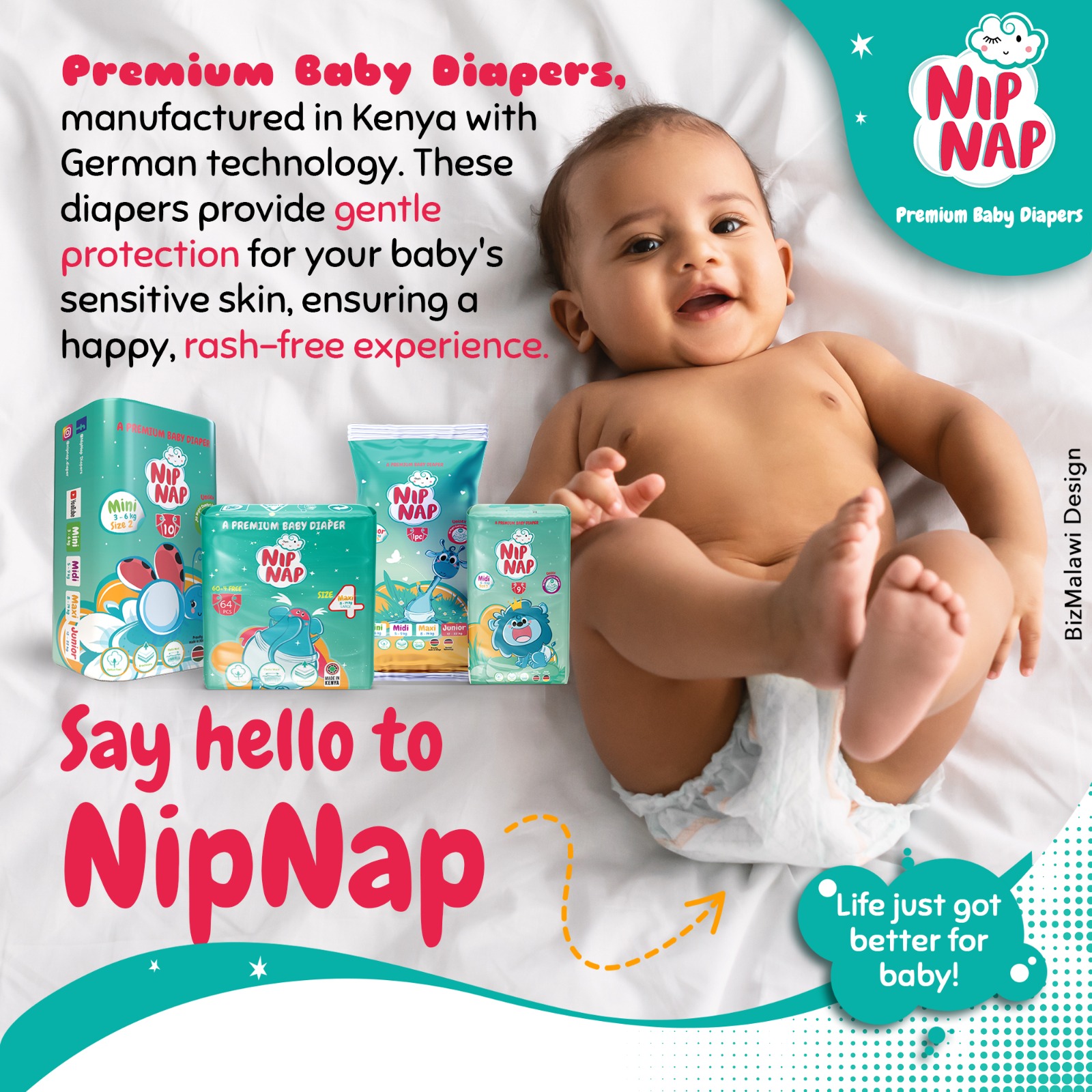 Nip Nap Baby Diaper Midi 22
