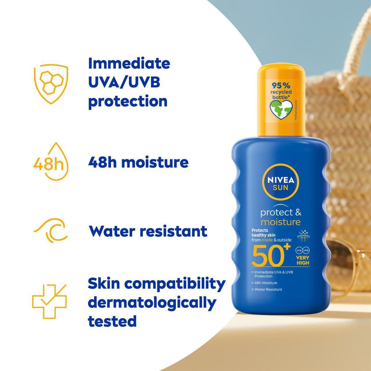 Nivea Sun Protect&Moisture 50 Very High