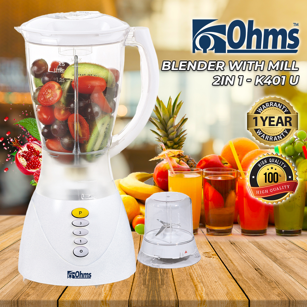 Ohms 2 In 1 Blender Obp-K600G