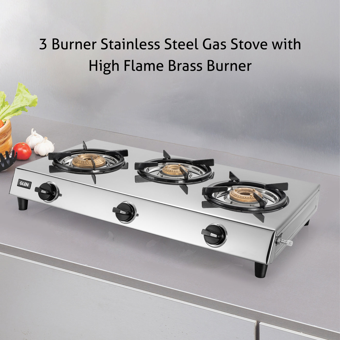 Ohms S/S Gas Stove 3 Burner Ogs-B3Ss