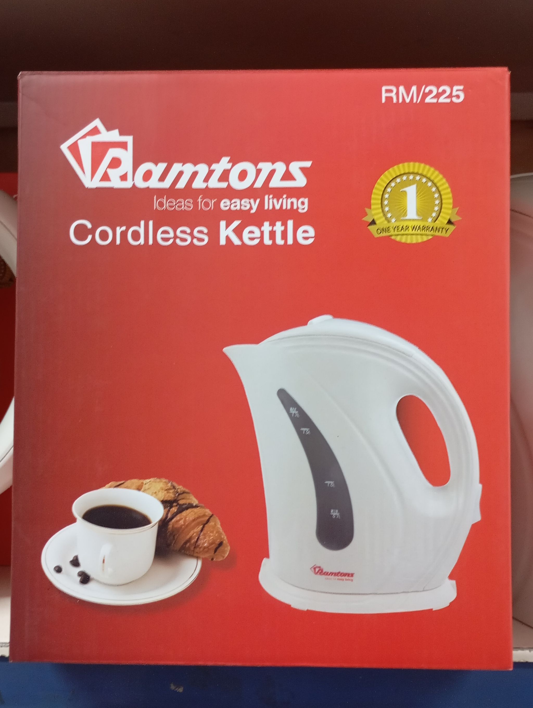 Ramtons Cordless Kettle 1.7L Rm/225