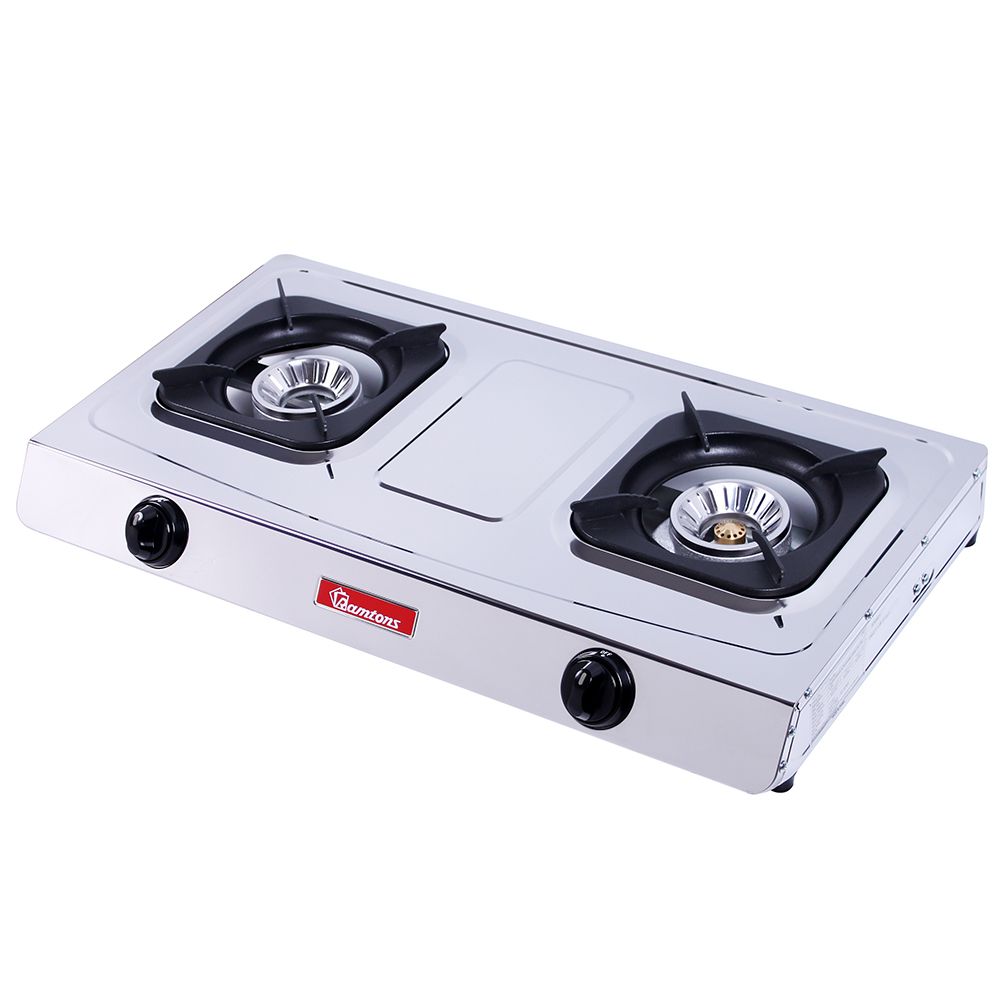 Ramtons Gas Cooker 2 Burner Black Rg/516