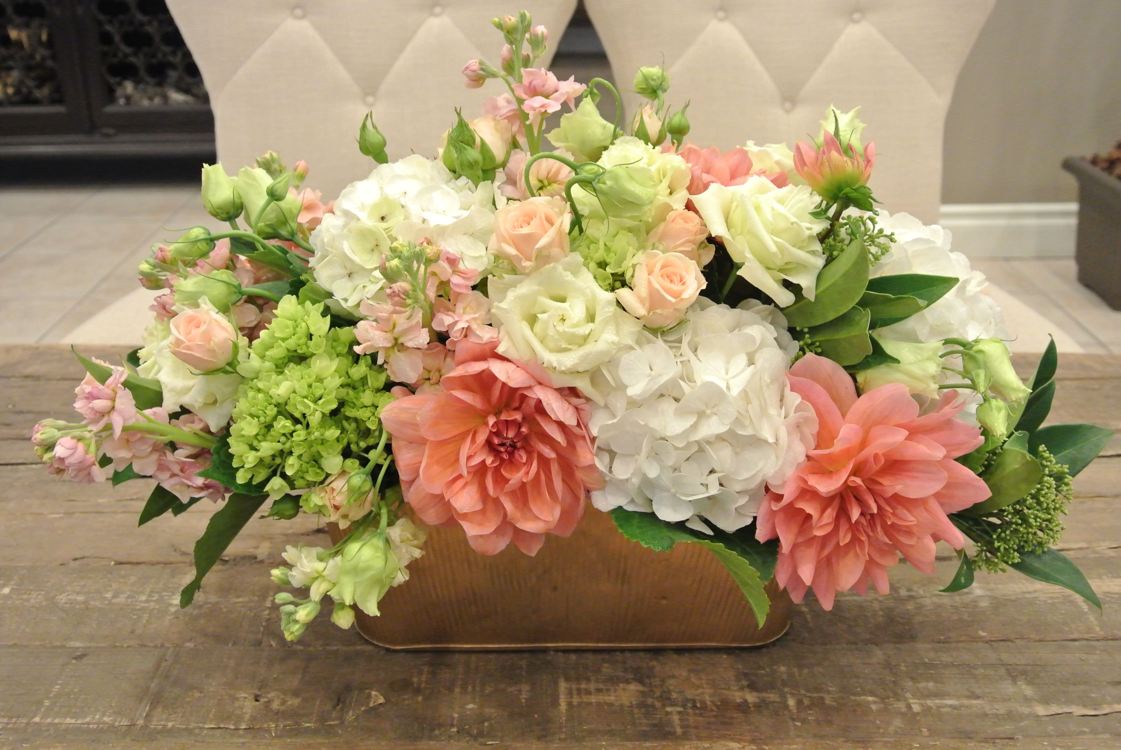 Table Flower Rectangle