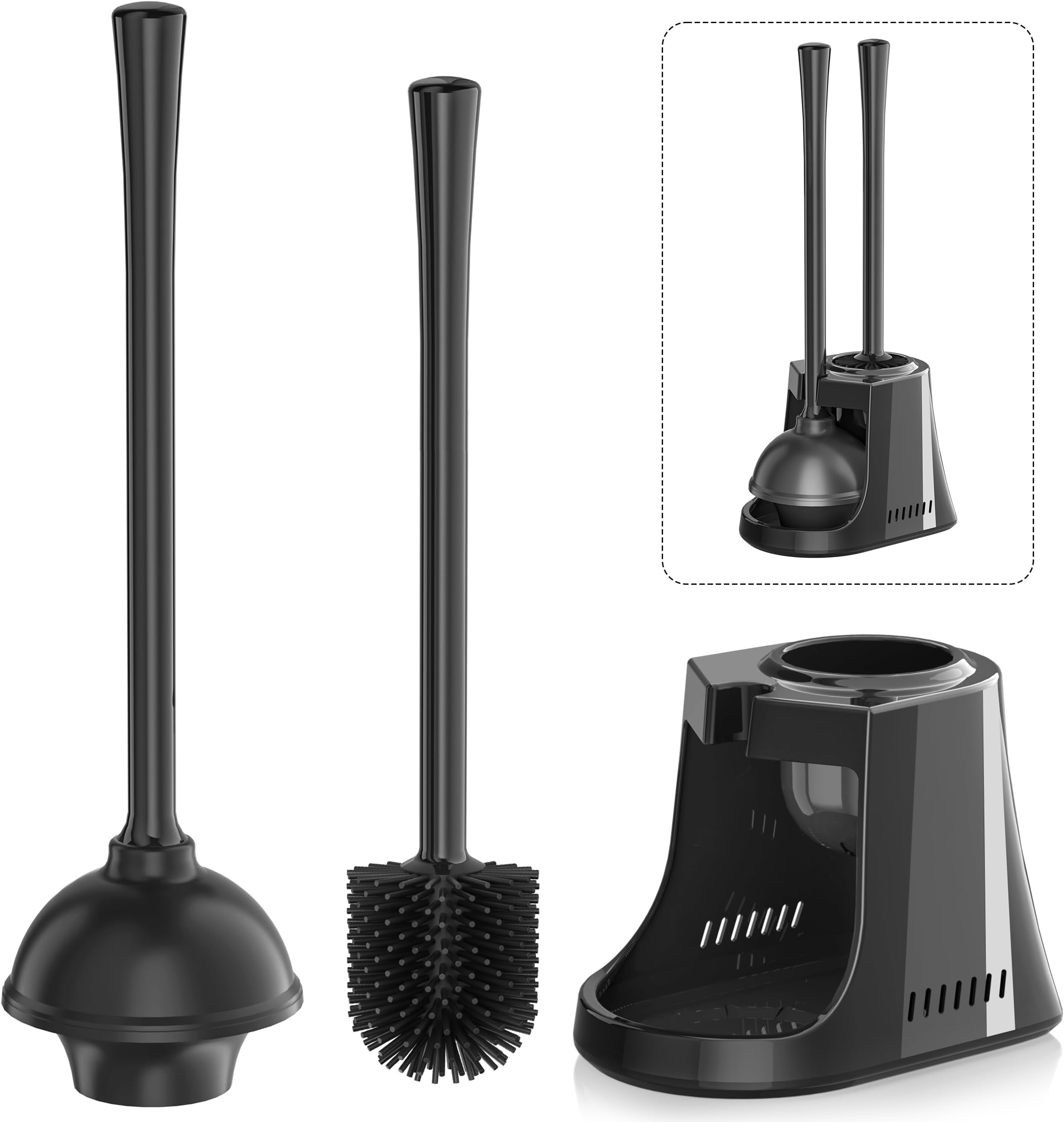 Toilet Brush Set And Bowl B9