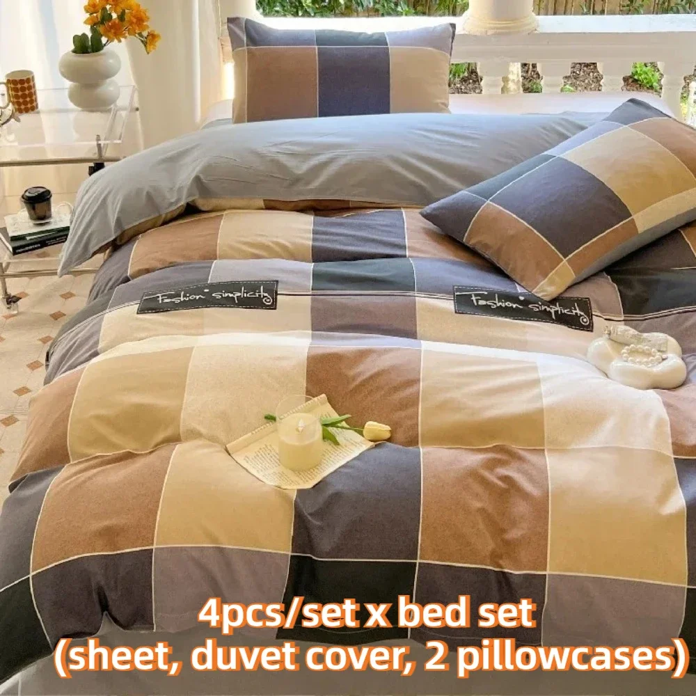 4Pcs Bedding Set/Pil. C & Bedsh.