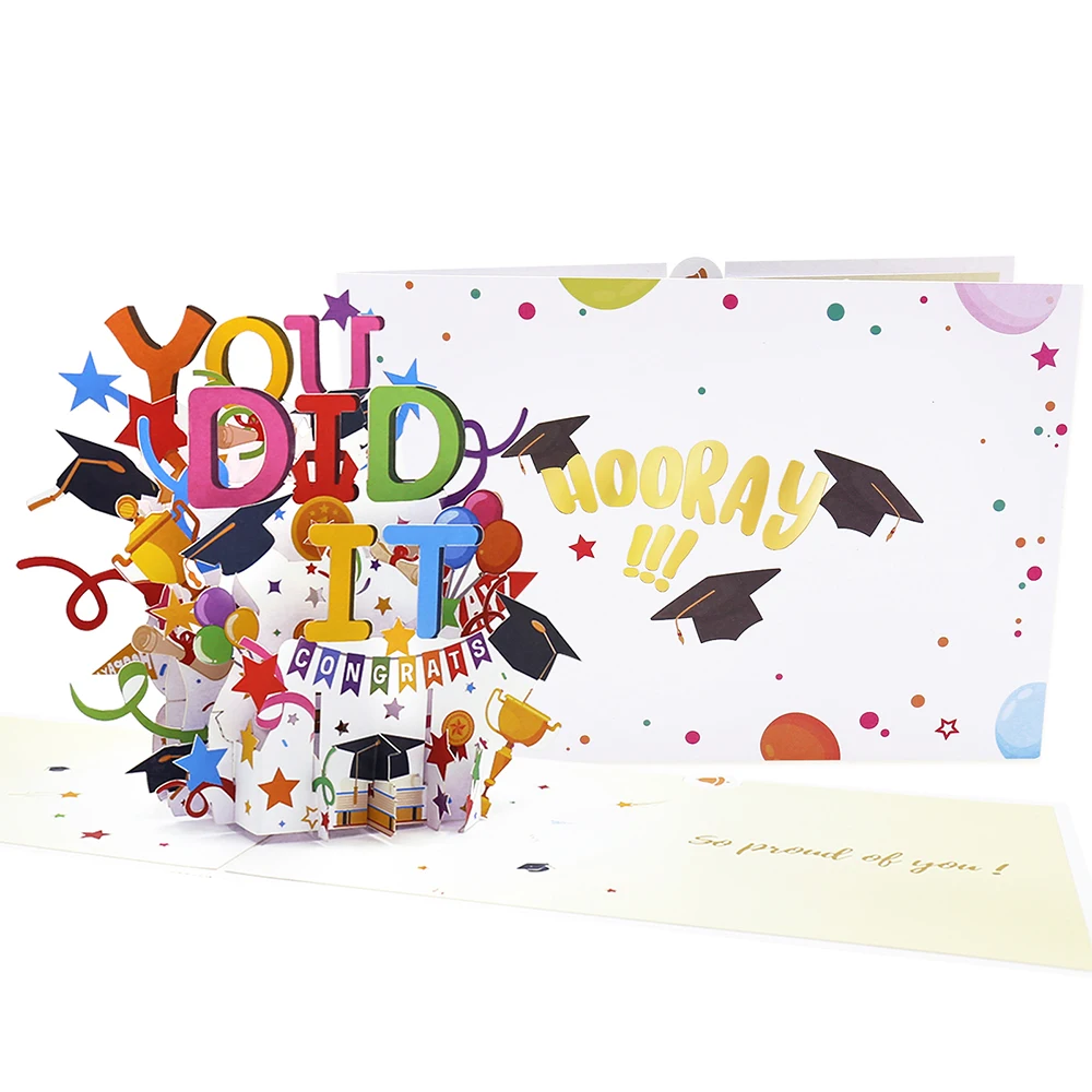 A3 Pop Up Success Card