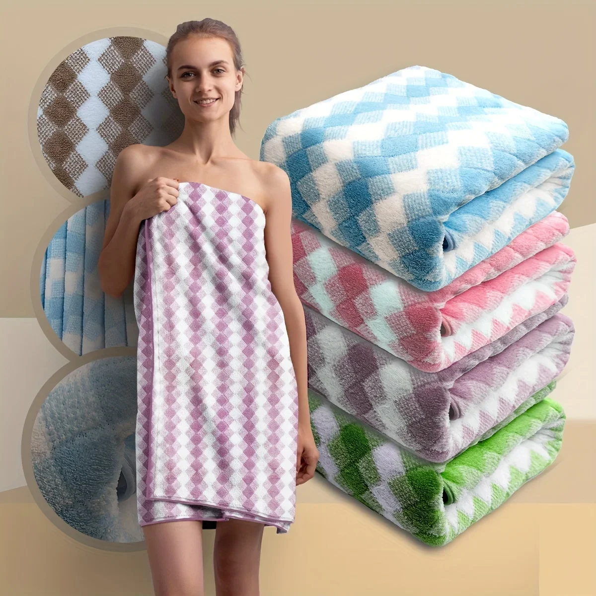 Bathing Towel Medium Coloured