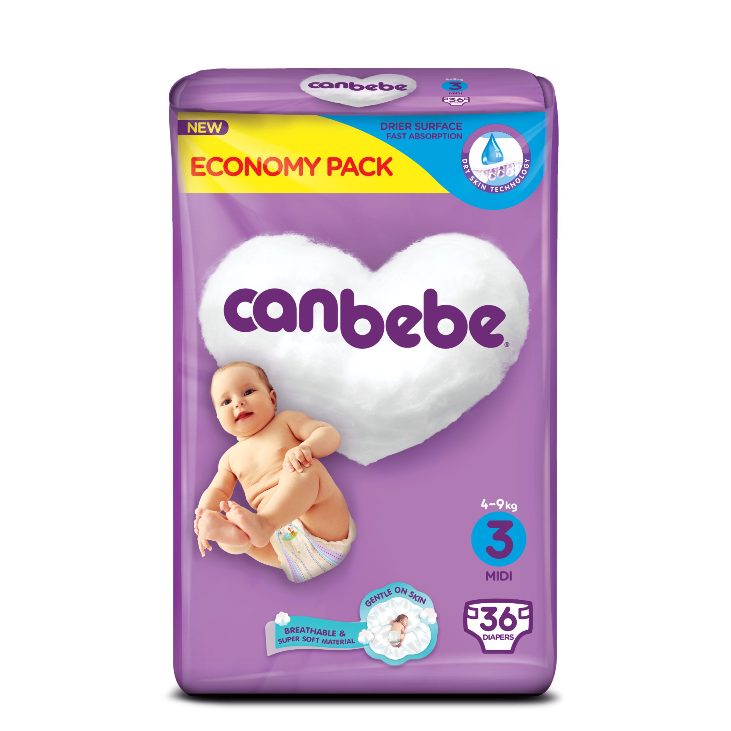 Canbebe Diapers 3/Sup. Eco Mini