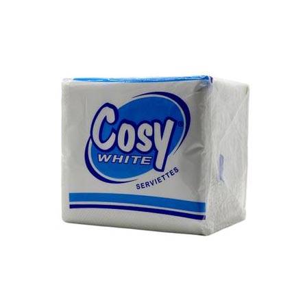 Cosy White Serviettes 100Sheets.