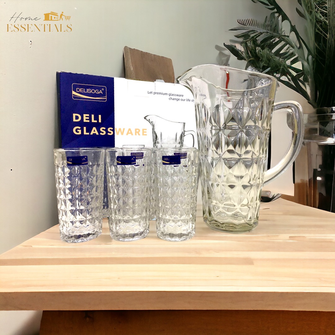Deli Water Set Jug And 6Cups 1.8L