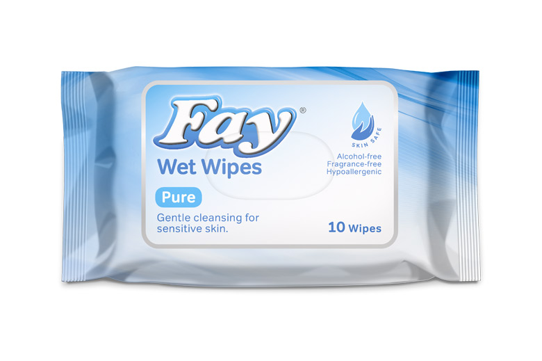 Fay Pure Wet Wipes 10Wps