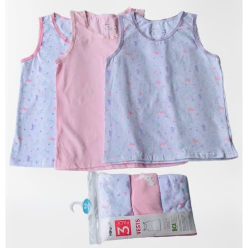 Girls Vest 3Pcs