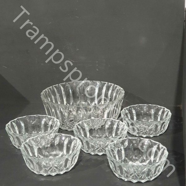 GLASS BOWL 6PC SET (High-end)