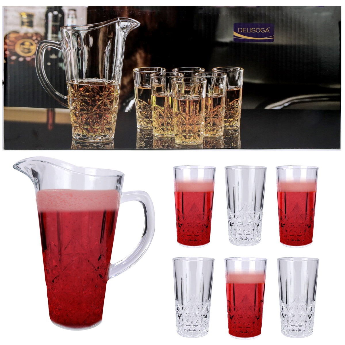 Glass Ware 7 Pcs Set Il-Mike