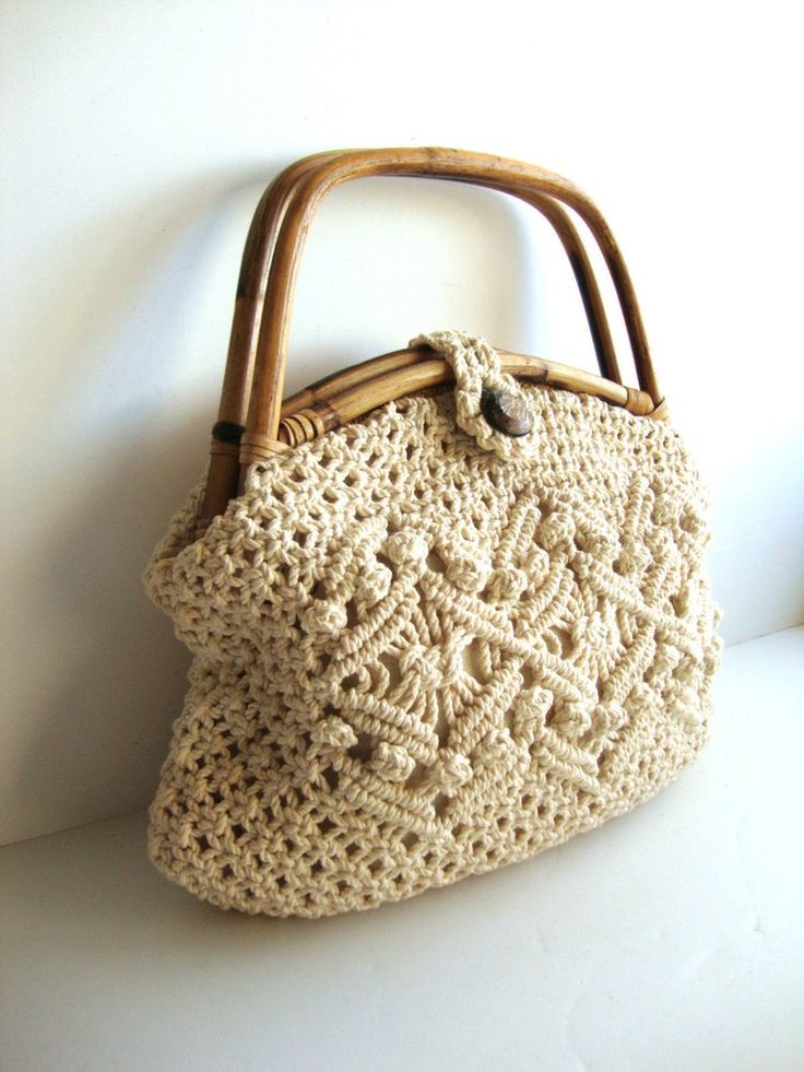 Hand Bag Rope Cream