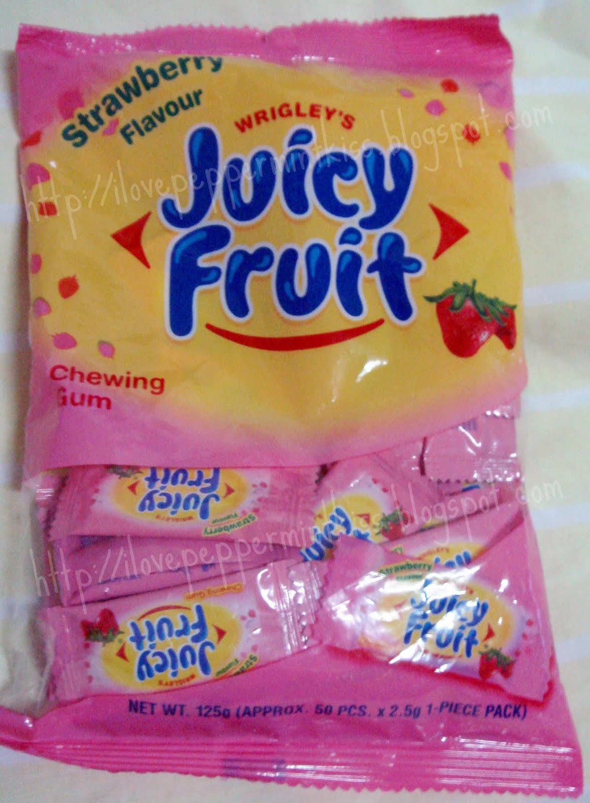 Juicy Fruit Strawberry 50Pcs 205G