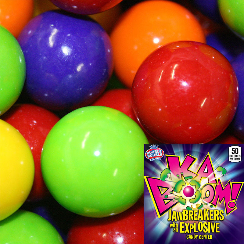 Kaboom Bubble Gum Assorted 50Pcs