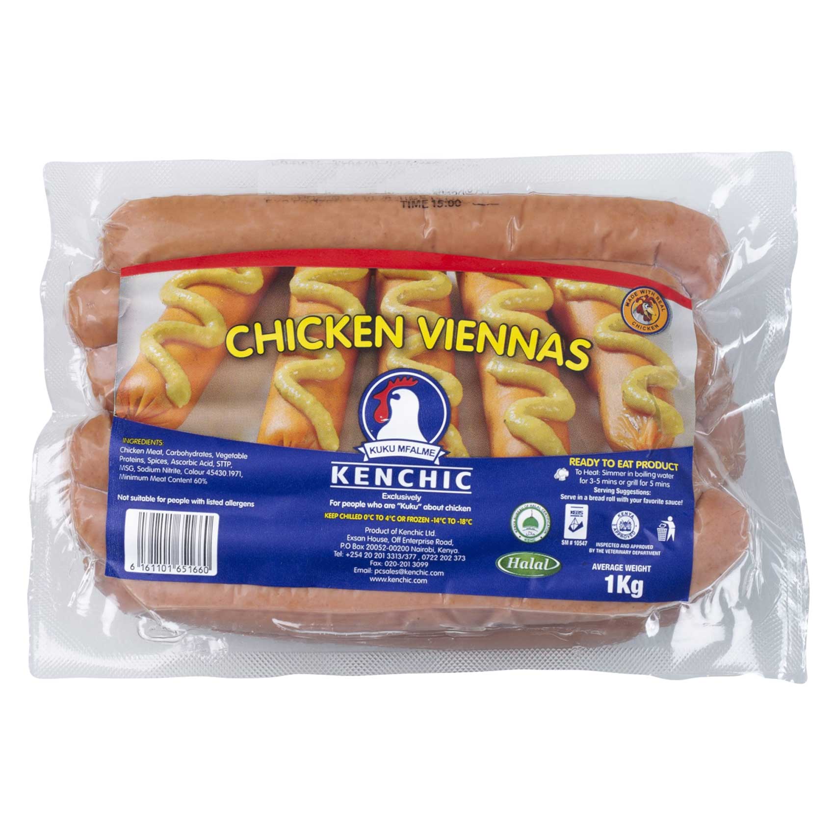 Kenchic Halal Chicken Sausages 1Kg