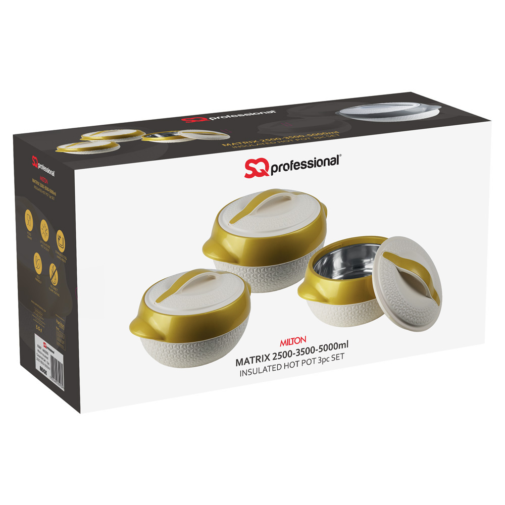 Matrix Steel Hot Pot 10000Ml(3Pc Set)