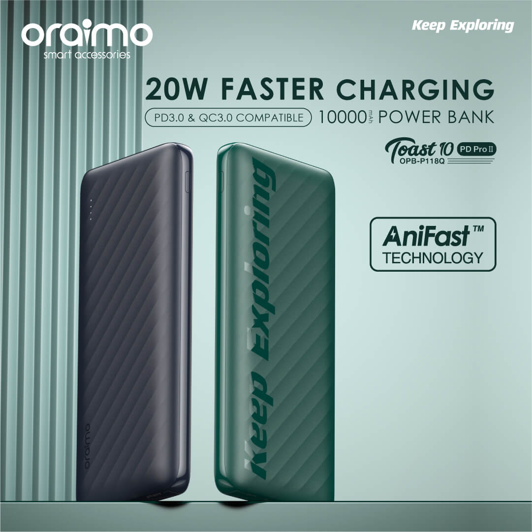 Oraimo Power Bank 10000Mah Opb-P118D
