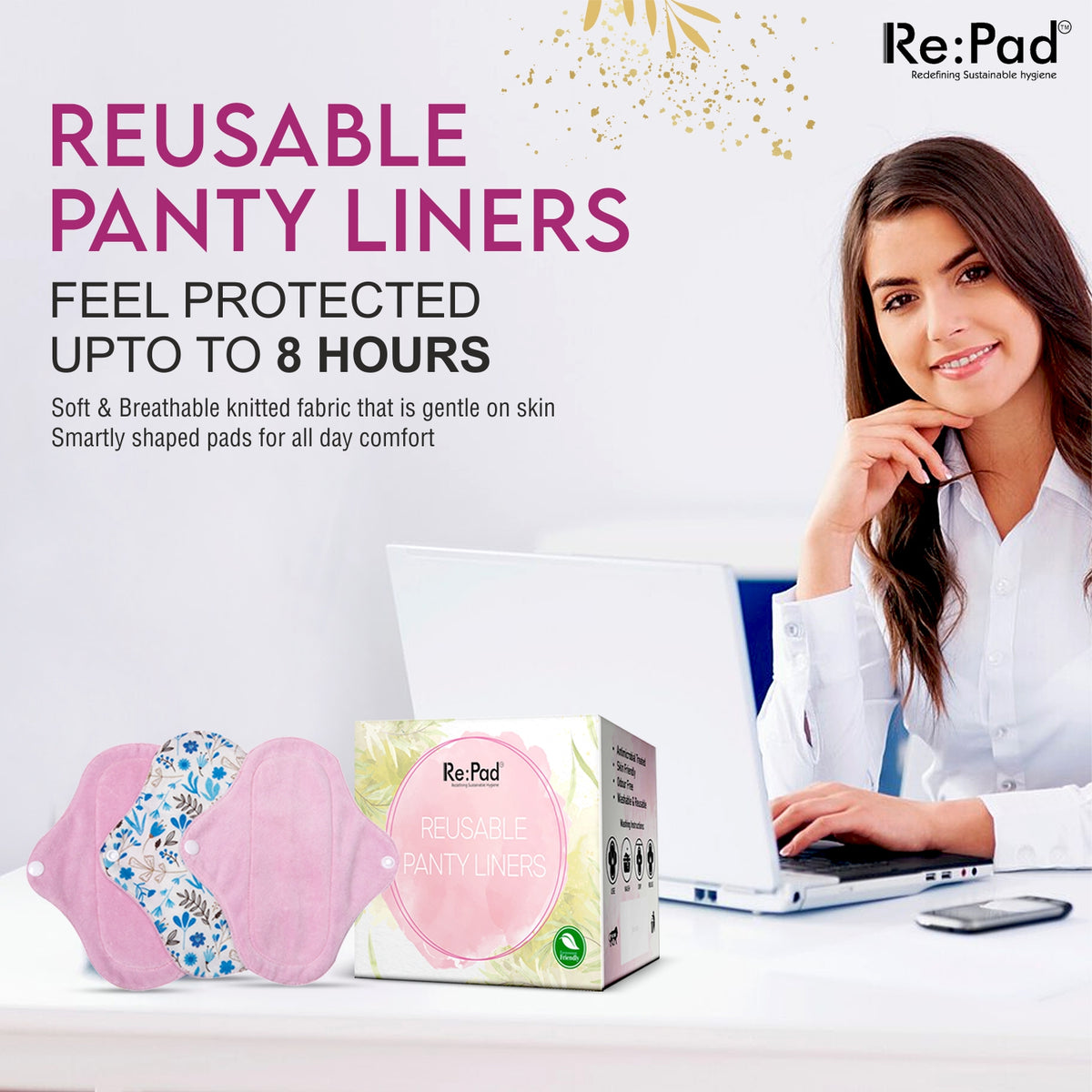 Pink Panty Liners 20Pcs