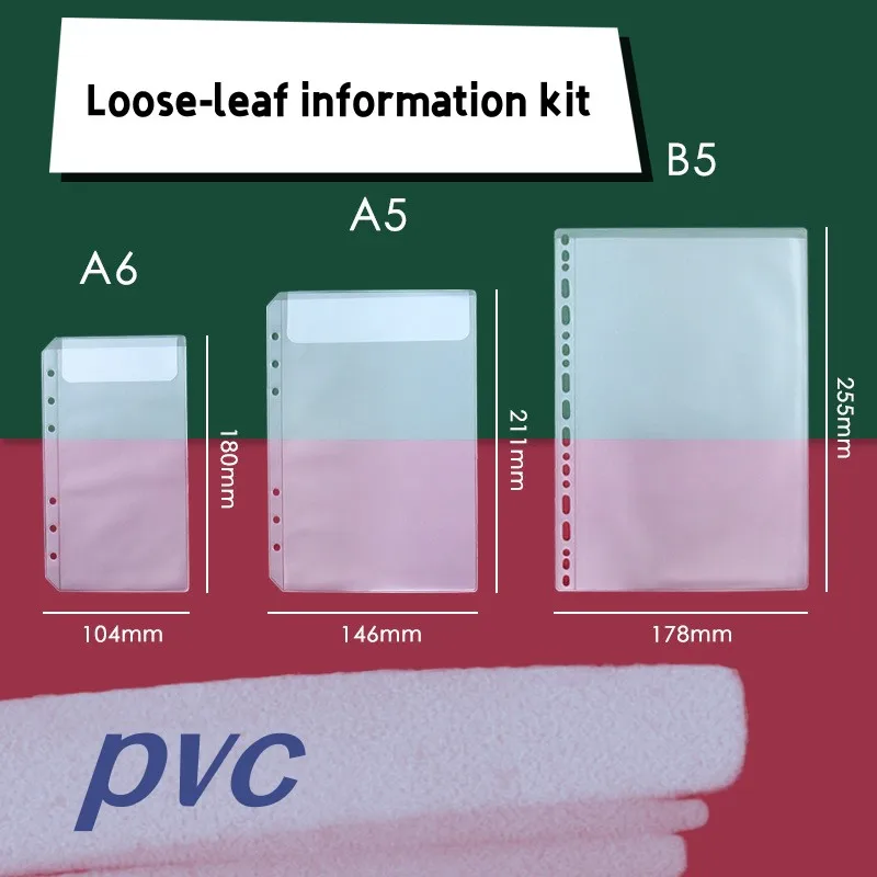 Pvc Zipper Pocket Cy53-14 A6 Size