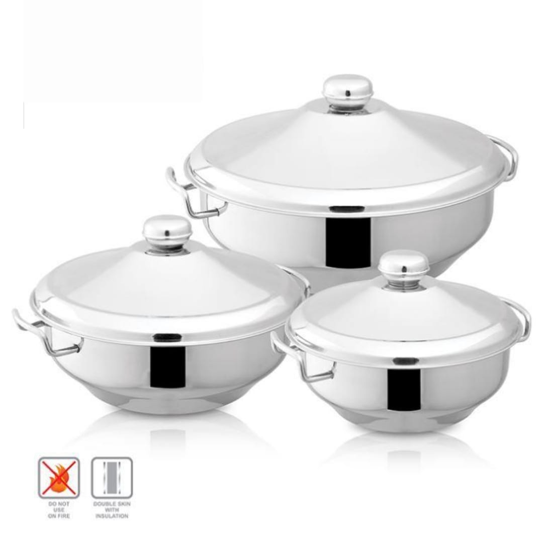 Rashnik Steel Hot Pot Rn-203 6Pcs Set