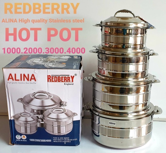 Redberry Steel Hot Pot Hot&Cold 4Pcs