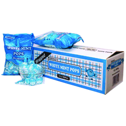 Rokmans Whitemint Pops 12Pkt