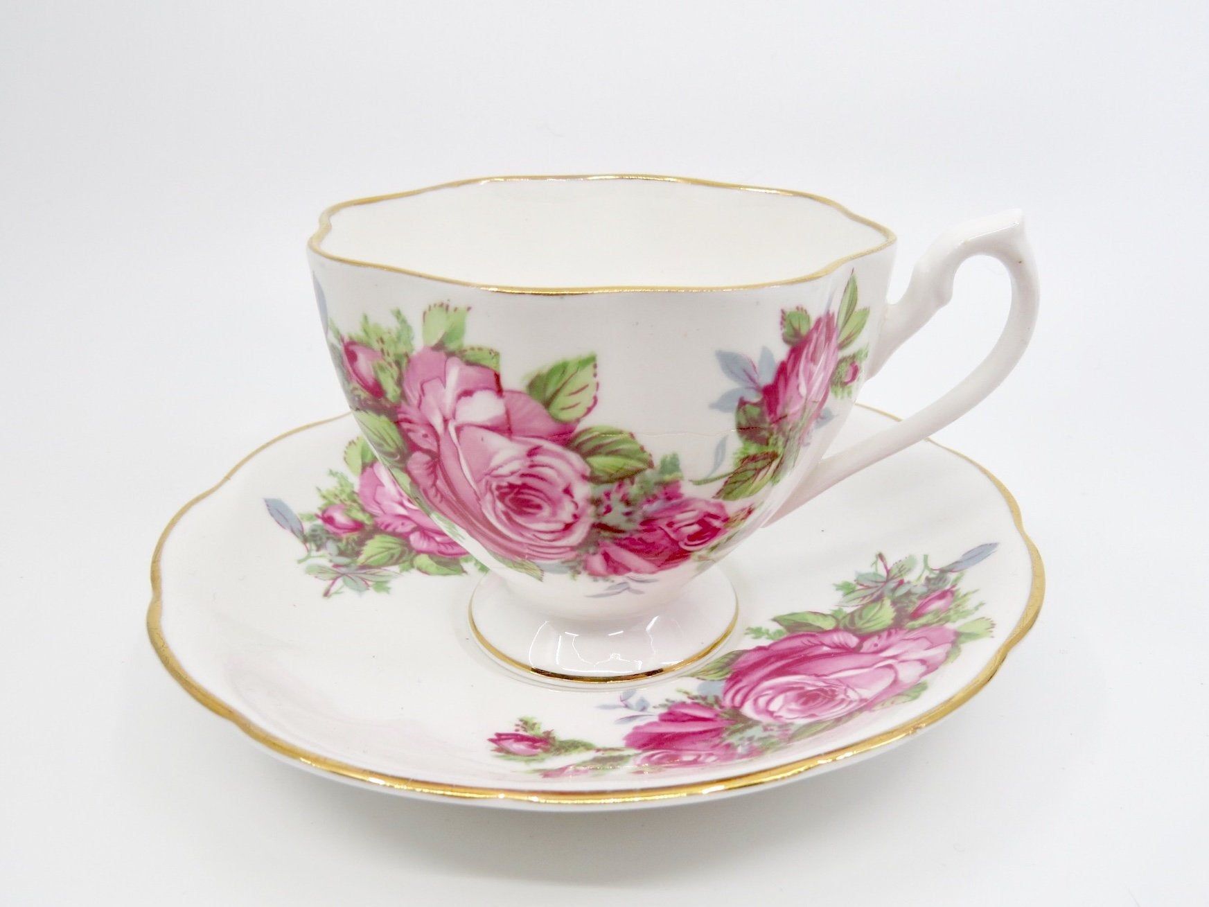 Rose Tea Cup & Saucer 1Pc