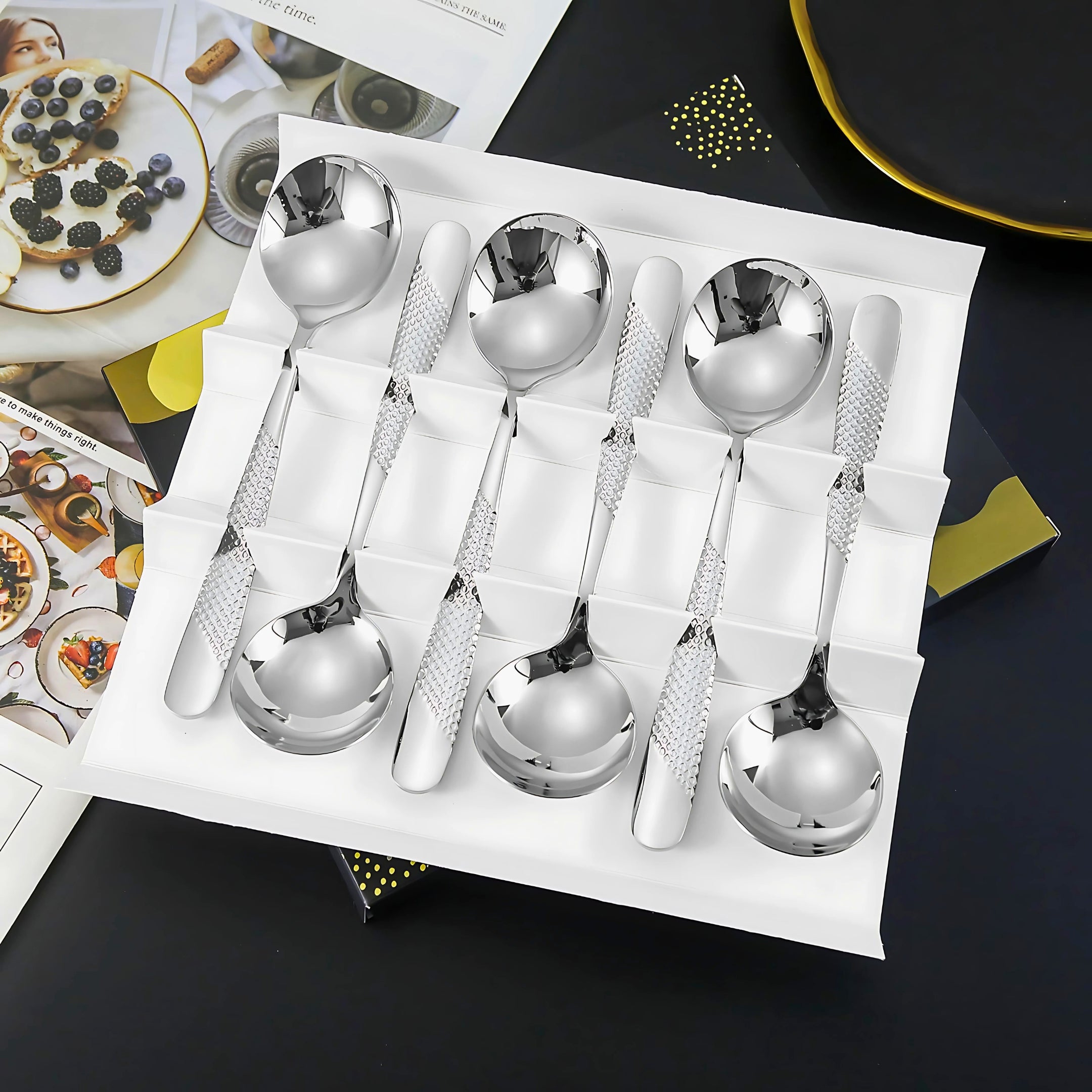 Sig. Steel Premium Soup Spoon 6Pcs